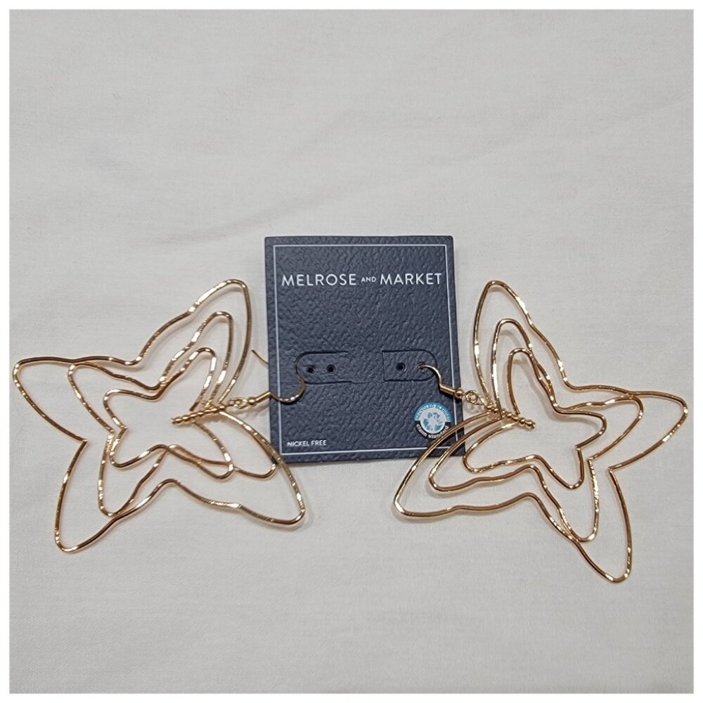 Melrose and Market Butterfly Mobile Earrings, NWT